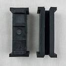 Вкладыш башмака ребристая спинка L100мм направляющая 9мм паз 10мм, высота ребер 6,5мм OTIS