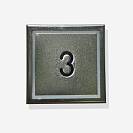Кнопка приказа «3», синяя индикация, низкая, 40х40мм, KT40, THYSSENKRUPP