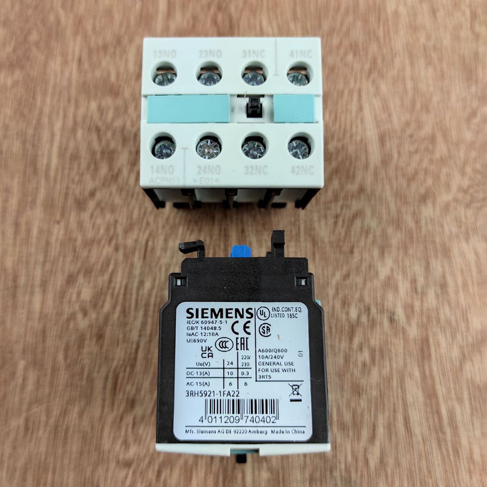 Блок дополнительных контактов 3RH5921-1FA22,2NO + 2NC,Siemens
