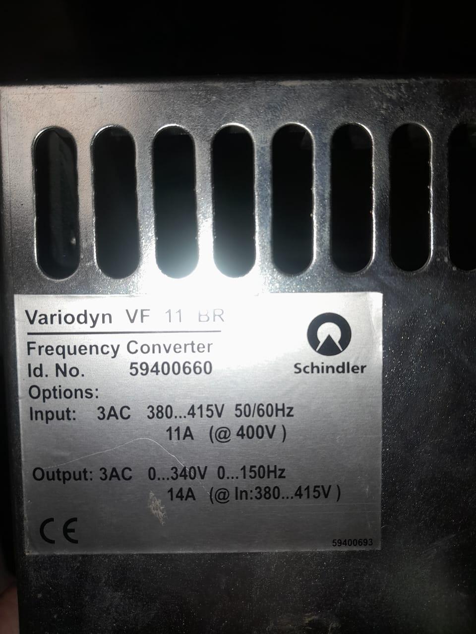 Частотный преобразователь Variodyn VF 11 BR 59400660 Schindler
