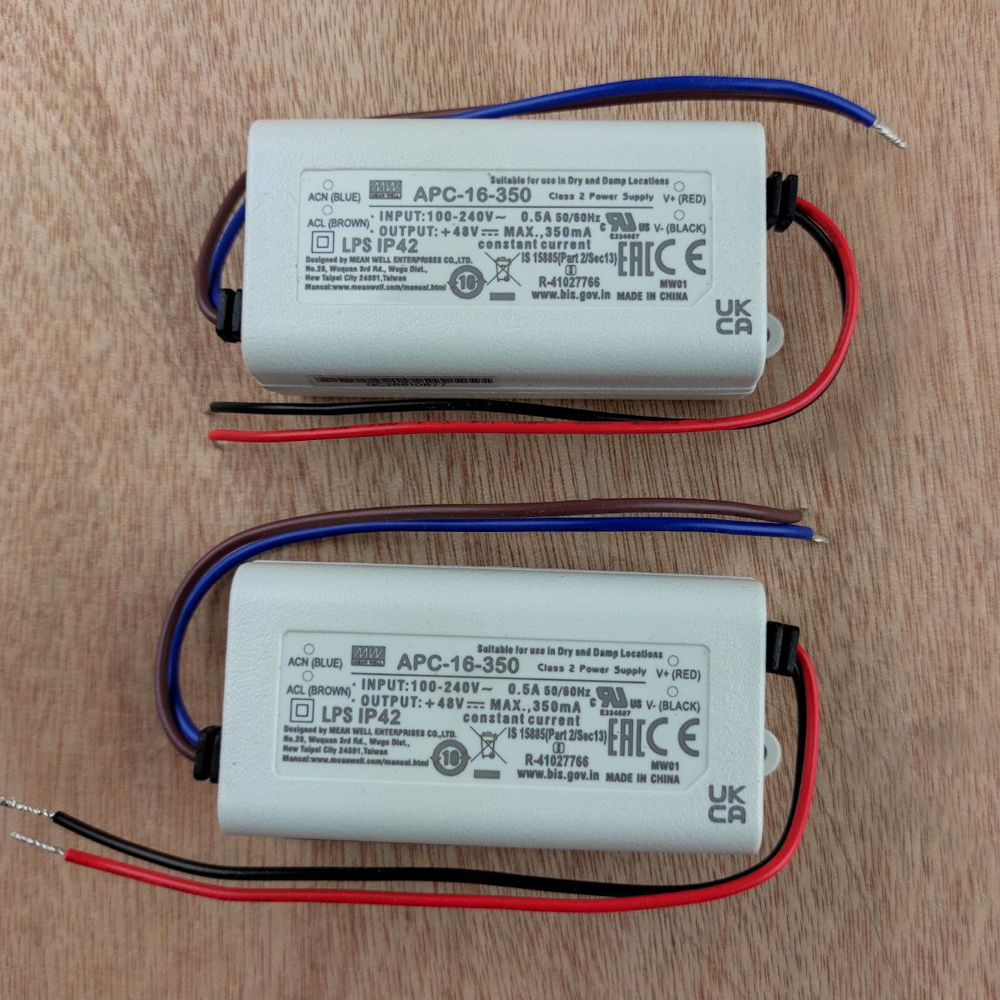 Блок питания для светодиодного освещения APC-16-350 выход 48V DC 350 mA